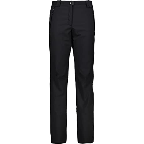 CMP Pantaloni in Softshell da Donna, Nero, 5XL