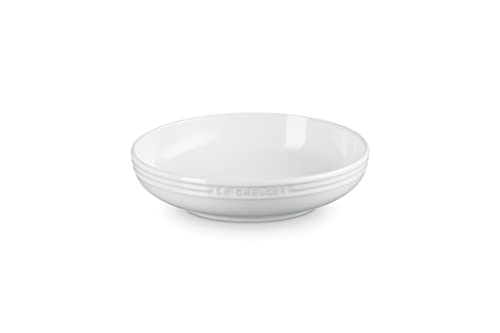 ル・クルーゼ(Le Creuset) ラウンド ディッシュ 深皿 20cm ホワイト 耐熱 耐冷 電子レンジ オーブン 食洗器 対応 【日本正規販売品】