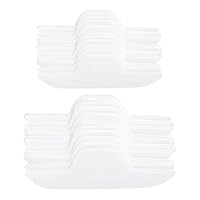 YSDYY 100 Stücke Weißer Schweißabsorbierender Innerer Futter, Einfache, Feste Farbe, Erfrischend Und Atmungsaktiv Und Schutzpad Für Männer Und Frauenkragen Und Hüte.