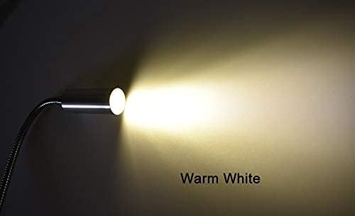 Miniatura 6 de Lámpara de pared negra con potencia incorporada, 3 W, lámpara de montaje en cabecera de pared para galería de arte, luz de lectura para dormitorio,