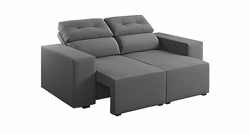 Sofá Retrátil e Reclinável 2 Lugares 150cm em Veludo Fresh Viero Frizz