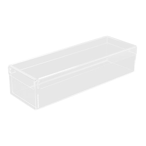 Pitycbo Tiramisu Contenedor Acrílico Rectangular con Tapa Resistente y Diseño Desmontable Caja de Postres Antiadherente para Mousse y Tortas Adecuado para