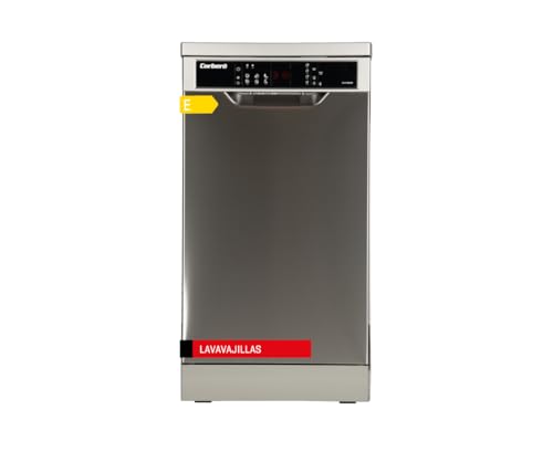 Corberó CLVV4522X Lavavajillas Gama Plus 45 cms. 10 C., 6 Prog., Display LED, Inox, Inicio Diferido, Función 3 en 1, Inicio-Pausa, Filtro Acero Inoxidable, 49 Db, E. energética E