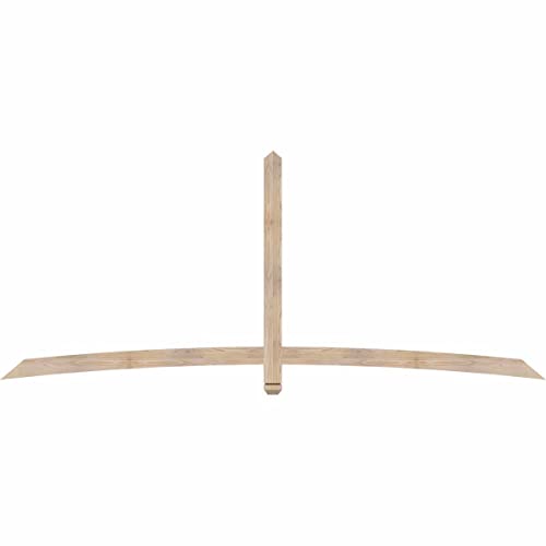 Ekena Millwork 108"W x 45"H x 1 1/2"D x 3 1/2"F, 10/12 Pitch, Bellingham Smooth Timber Gable Bracket, Douglas Fir