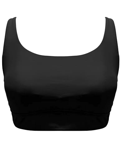 Firpearl Women Underwire Full Coverage Bikini Top - Push Up Swim Bra Swimsuit Top Scoop Neck Bathing Suit Top Only2