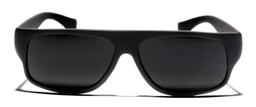 ShadyVEU Retro 80s OG Slim Flat Top Ultra Dark Blackout Welding Eclipse Mens Womens Sunglasses3