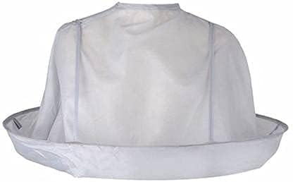 DOYKLI Hair Cutting Cape Umbrella Cloak Hairstylist & Hairdressing Kit Haircut Accessories for Beard Shaving Umbrella Cloth Waterproof Cape for Adult Women Men Kids_Gray