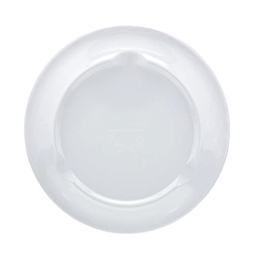 Amazoncommercial Melamine Oval Plate, 6 Piece Set, 6.5 Inch, White #TOP3