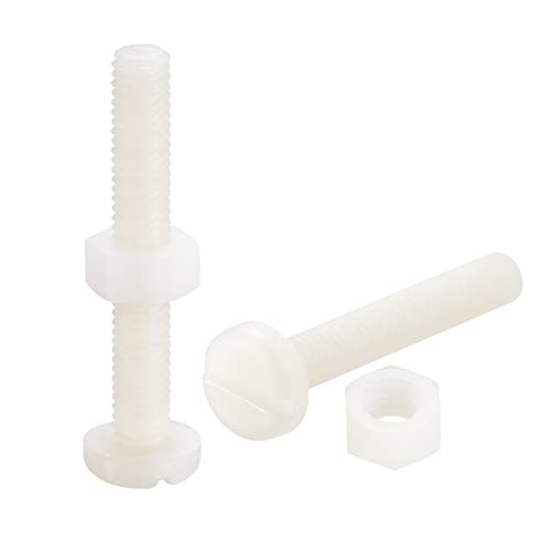 Vis en nylon M6 anti-rouille de 40 mm avec écrous hexagonaux pour réparer vos appareils blancs