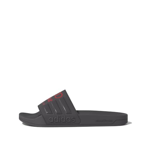 Image of adidas Mens Adilette Shower Arsenal Slides Casual Sandals Casual - Red