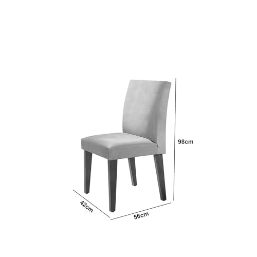 Sala De Jantar Mesa Evora Canto Copo Com 6 Cad Grecia Rufato Turim / Off White / Imbuia