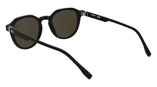 Lacoste Men's Sunglasses L6052S - Black with Solid Brown Lens4