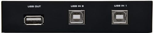Image of Printer Sharing USB Switch 2 Ports USB 2.0 Selector for PC Sharing Switch Box for PC Computer Scanner Printers Projector Camera and Keyboard