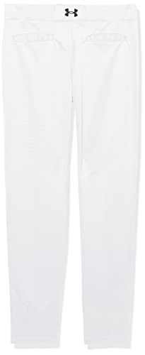 Pantalon baseball Under Armour blanc avec liseré noir style classique garçon - 4
