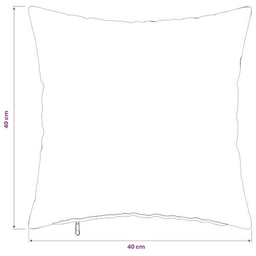 vidaXL Poszewka na poduszkę 2 pcs HEERLEN Czarny 40 x 40 cm