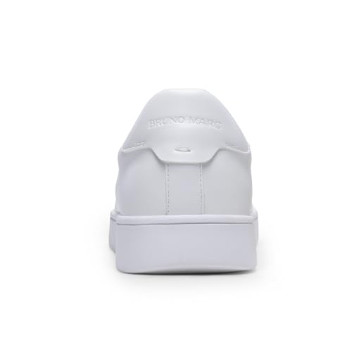 Bruno Marc Men's Casual Dress Sneaker Business Casual Shoes for Men Comfortable Lightweight Lace Up Fashion Sneakers WaveFlex CoreLux,Size 9,White,BMUMFN2519