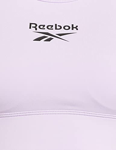 Image of Reebok Women's Polyester Blend 91% PES /9% EL-Interlock-Hydrophilic Finish Classic Workout Full-Coverage Bra