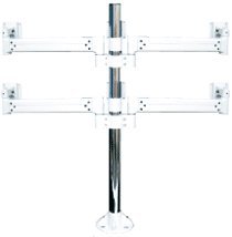 Live Creator ARM-27-42L3 VESA Compatible Top Plate Screw Fixed Multi-Pole Arm for LCD Monitors and LCD TVs (4 Screens)