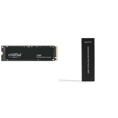 Image of Crucial T700 4TB Gen5 NVMe M.2 SSD - Up to 12,400 MB /s - DirectStorage Enabled - CT4000T700SSD3 - Ga