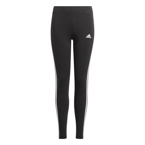 adidas Damen Tights D2M 3-Streifen High-Rise, Black/White, XL, DU2040