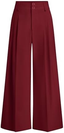 PRETTYGARDEN Womens Spring Wide Leg Palazzo Pants 2026 Trendy Loo...