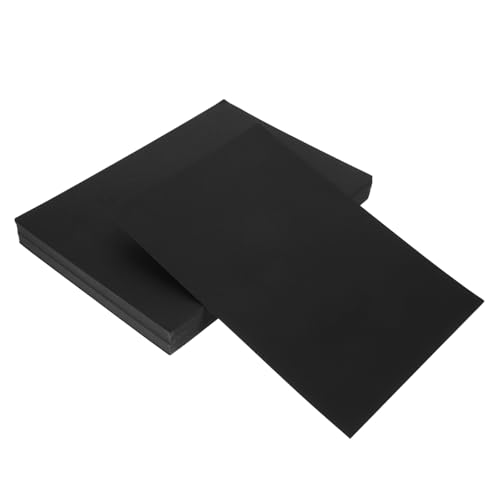 NOLITOY A4 Binding Covers Set 100 Sheets 210x297mm Black Presentation Paper Protector Sheets Office Document Book Binding Report Covers