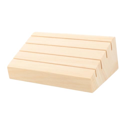 Ciieeo Wooden Card Stand Holder for Game Cards Display Rack for Pinochle Bridge and More Hands Design for Easy Gameplay