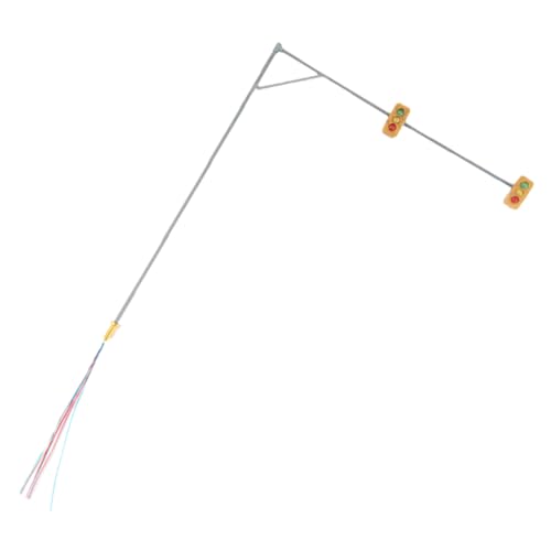 IWOWHERO Micro Landscaping Lamp Decor Signal Light Model Railroad Train Lamp Post Model Building Miniature Basing Material