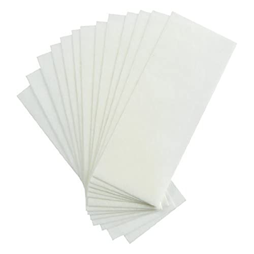 100 piezas blancas grandes tiras de depilación no tejidas cabello. Cuera de cera tira de la pierna facial las tiras de cera para el hombre y las mujeres