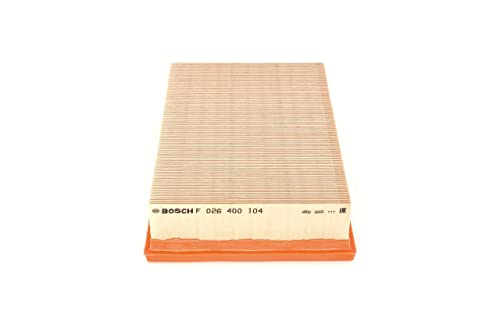 Bosch S0104 Car Air Filter - Separates Particles from the Air Intake - Moisture-resistant plus High Tensile Strength