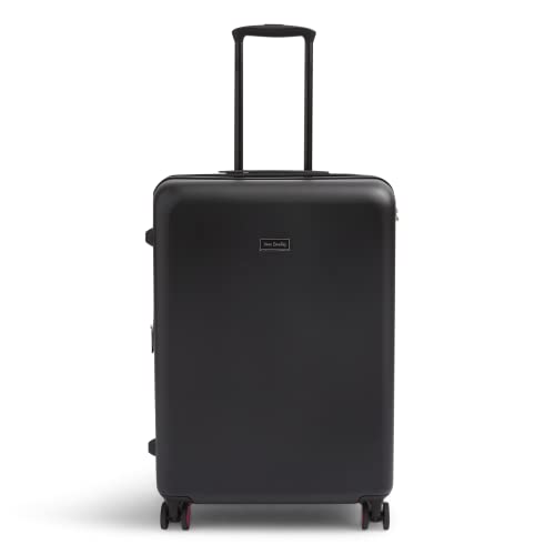 Image of Vera Bradley Women's Hardside Rolling Suitcase Luggage, Black, 22 inch Carry On, 26 inch Check In, & 29 inch Check In