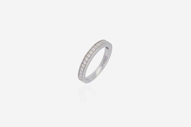 Bague d'éternité argent 925 anti-ternissement et pierre CZ