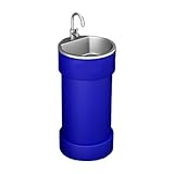 Dimensions : 42 cm de diamètre x 85 cm de hauteur. Disponible en 5 couleurs. Ce lavabo colonne en métal adopte un design cylindrique, compact et peu encombrant.