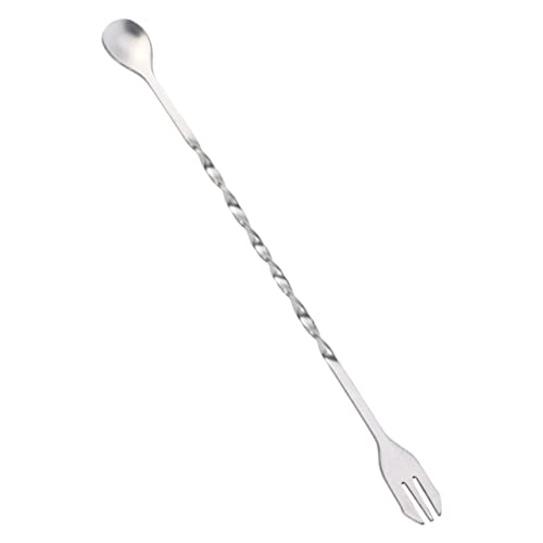 PRETYZOOM 304 Coffee Mixer Stick Cocktail Shaker Spoon Cocktail Spoon Tea Stirring Stick Coffee Mixer Wand