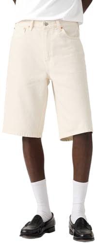 Levi's Men's 469 Loose Straight Denim Shorts (Also Available in Big & Tall), (New) Ecru Bone (Non-Stretch), 32 Standard
