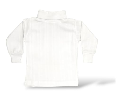 Image of Tangy Kids New Born Infant Baby Boys and Baby Girls Full Sleeves Turtle High Neck Skiwi in Plain Solid Color