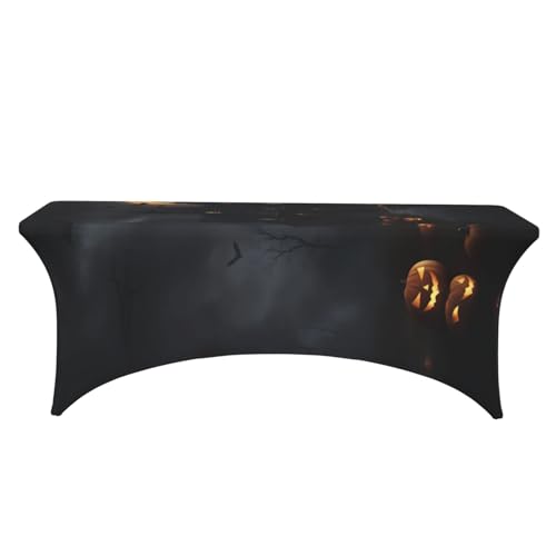 Nappe de table rectangulaire extensible motif gothique Halloween de qualité supérieure