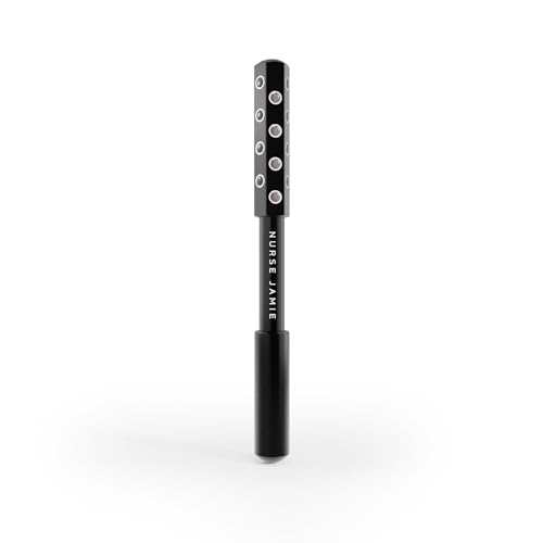 Nurse Jamie UpLift Facial Massaging Beauty Roller – Black- Facial Massager with 24 Stones for Sculpting, Firming & Reducing Puffiness