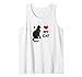 I Love my Cat Tee - Chat Fuffy and Purrfect Kitty Meow Lover Débardeur