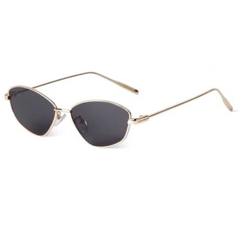 Lunettes de soleil œil de chat protégeant des UV avec monture métal
