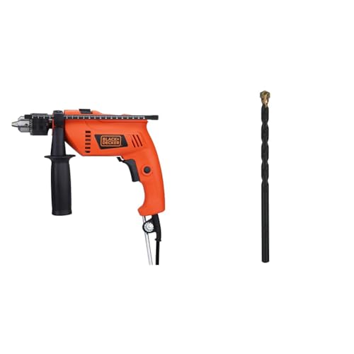 Image of BLACK+DECKER HD555 550W 13mm Variable Speed Reversible Hammer Drill /Driver (HD555-IN)