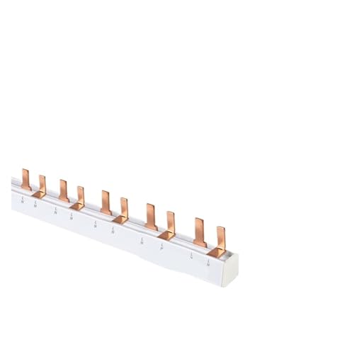 Barre omnibus 1P2P busbar 10 circuits avec protection embout pour disjoncteur 1P+N
