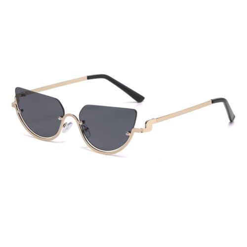 Lunettes de soleil demi-cerclées légères en métal taille S pour petit visage sans pression