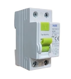 IDR2025 Ground Fault Differential Circuit Breaker, 2POLE, 25AMP, 30MA, 230V, 6KA