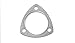 Vibrant (1466) 3-Bolt High Temperature Exhaust Gasket, 2-3/4"