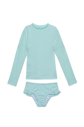 Gottex Baby Girl's Kids Toddler and Little Pineapple Print Two Piece Rash Guard Long Sleeve Swimsuit