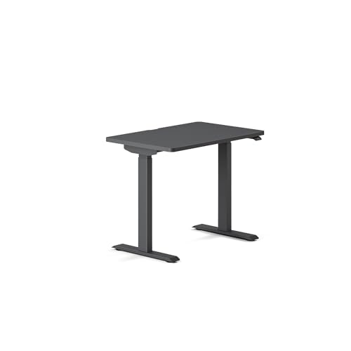 Image of Branch Duo Standing Desk, Adjustable Standing Desk with 20 inch Range | OLED Control Panel, Frameless Design and Compact Size Suitable for Many Spaces, 36 Inches, Charcoal Base, Charcoal Top
