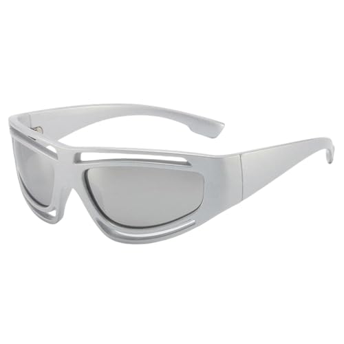 Lunettes de soleil punk femme en argent : le look pilote vintage pour vos sorties