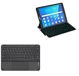 BoxWave Keyboard Compatible with Samsung Galaxy Book (12 in) - SlimKeys Bluetooth Keyboard with Trackpad, Portable Slim TouchPad - Jet Black