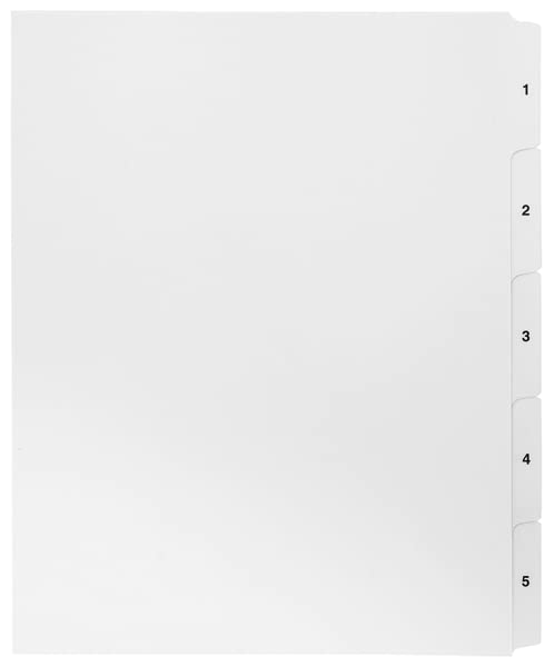 Exhibitindexes® 1-5 Side Tab Dividers